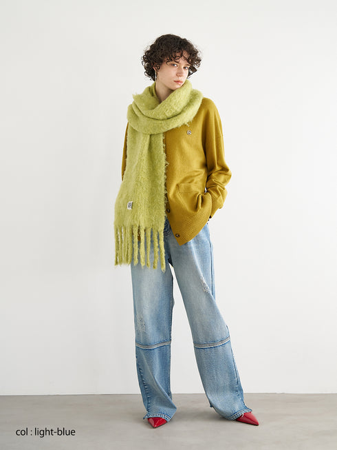 HIGH RISE TUCK WIDE PANTS /Y253-31101